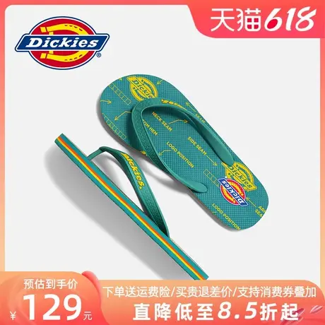 Dickies人字拖男士2025新款夏季外穿耐磨凉拖男款夹脚沙滩鞋凉鞋图片