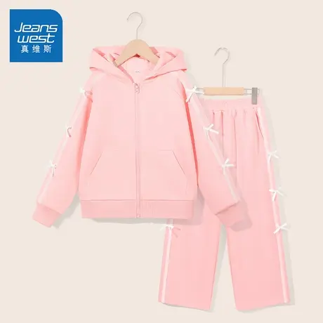 真维斯儿童套装2025新款春秋款女大童秋季两件套宽松透气女童秋装图片