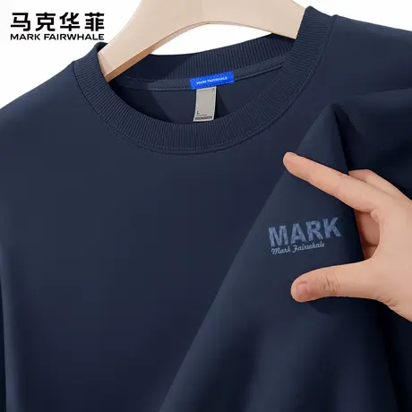 马克华菲美式卫衣男2025新款秋季薄款潮牌宽松复古男士长袖上衣X商品大图