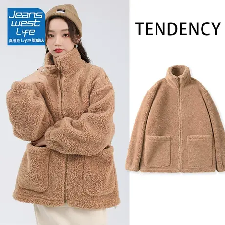 真维斯LIFE2023女士新款上衣加厚今年流行漂亮外套小个子女生穿搭商品大图