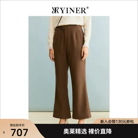 YINER音儿商场同款女装2023秋季新款休闲裤8C63320166商品大图