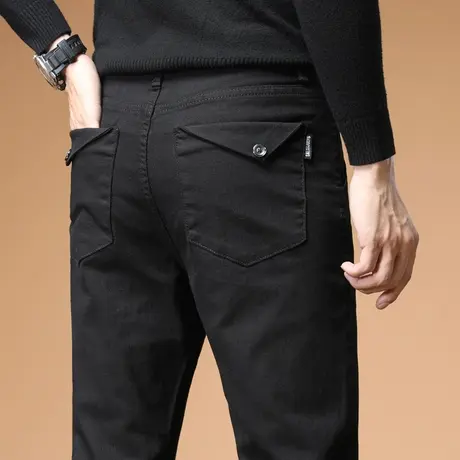 上班工作裤男裤2024新款秋冬季男士休闲长裤直筒宽松潮流百搭加厚商品大图