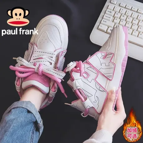 大嘴猴女鞋小白鞋女款2023新款秋季爆款面包鞋休闲女生厚底板鞋子商品大图