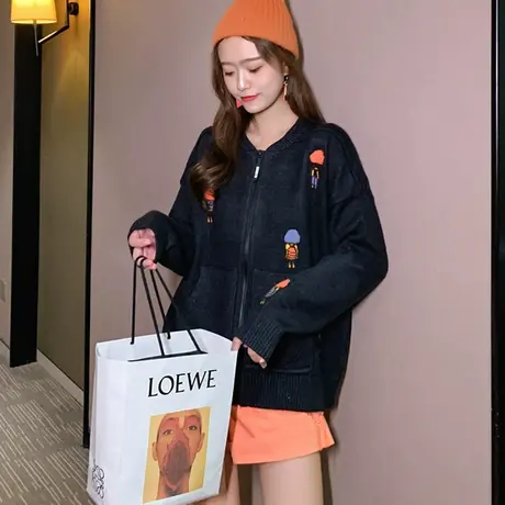 毛衣2023年新款女装秋冬季秋款秋装女士针织开衫宽松百搭外穿爆款图片