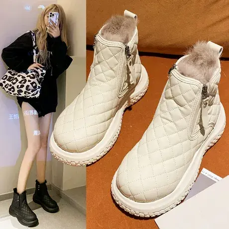 东北今年流行的雪地靴女2023年新爆款极寒外穿加绒冬季超厚大棉鞋图片