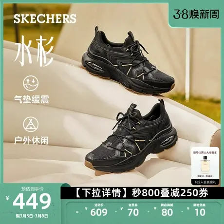Skechers斯凯奇新款男鞋厚底缓震户外休闲运动鞋一脚蹬鞋子商品大图