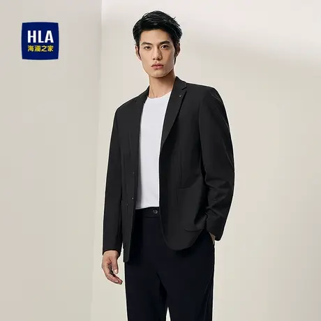 HLA/海澜之家修身休闲西服2025秋季新款轻旅系列挺括便服单西男商品大图