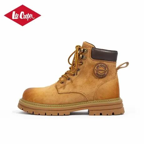 Lee Cooper复古马丁靴男款2025新款秋冬厚底增高加绒保暖户外靴子商品大图