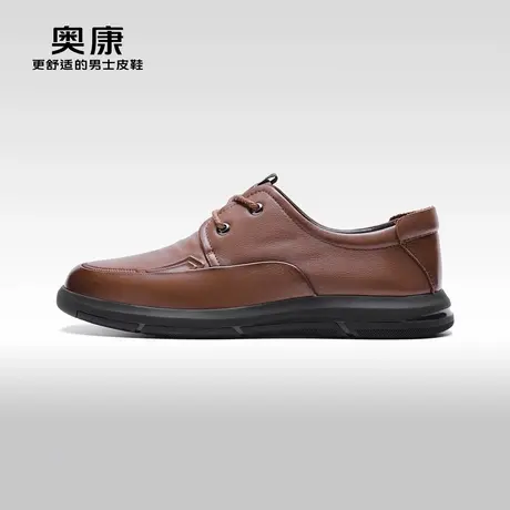 【门店发货】AOKANG奥康秋季新款真皮软底商务休闲鞋上班鞋商品大图