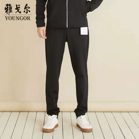 雅戈尔奥莱 商场同款男士休闲长裤秋冬新款官方商务休闲针织长裤商品大图