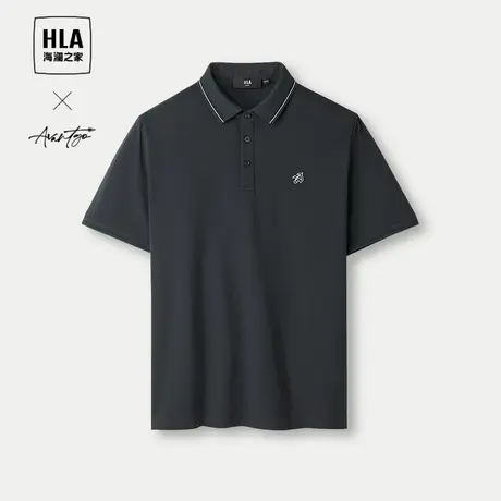 HLA/海澜之家轻商务时尚系列短袖POLO24春夏新防紫外线速干上衣男商品大图