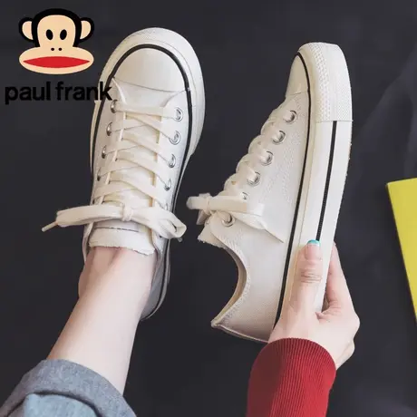 大嘴猴女鞋秋季帆布鞋女款2023新款小白鞋休闲百搭情侣板鞋布鞋子商品大图