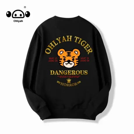 Ohlyah无帽卫衣女潮牌春秋季ins潮流宽松国潮OVERSIZE外套上衣服商品大图