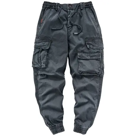 VIP秋季2023新款工装裤男ins潮流百搭抽绳束脚裤休闲哈伦裤子潮牌图片