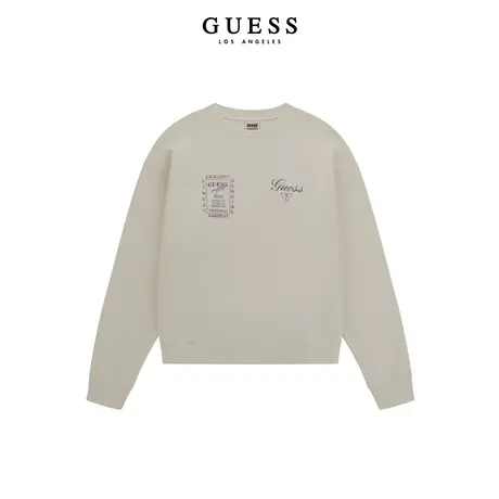 GUESSOriginals23年新款秋男士复古印花套头卫衣-M4RQ24KBJ31图片