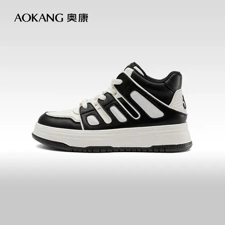 【米兰走秀系列】奥康女鞋 春秋季新款时尚高帮休闲运动鞋商品大图