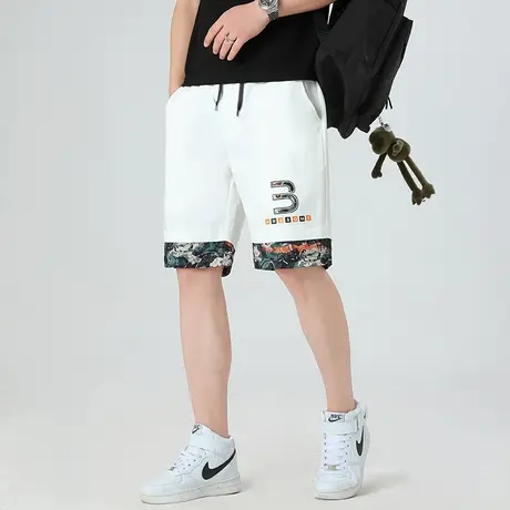 短裤男士夏季美式运动男生篮球裤衩宽松透气速干男款冰丝五分裤子商品大图