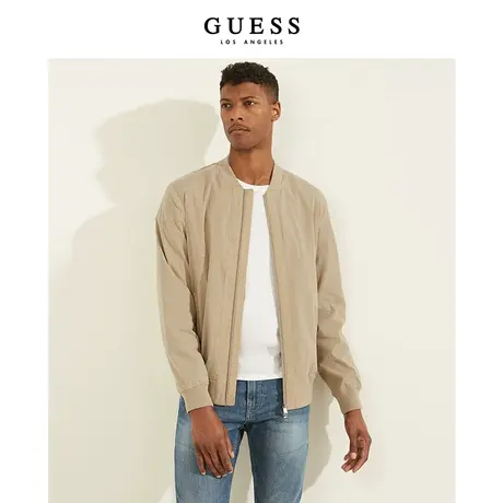 【38上新季】GUESS男士纯色薄款夹克短外套M2GL13WEJJ0图片