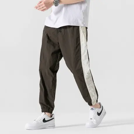 男士美式束脚裤子男夏季薄款速干运动裤篮球裤2023新款休闲裤宽松商品大图