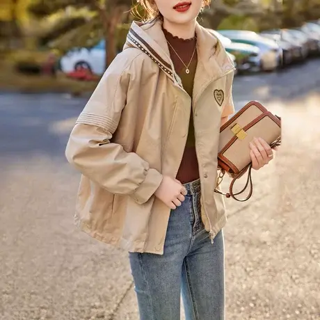 时尚气质保暖棉服外套2022年冬季新款淑女温柔韩版宽松显瘦外套图片