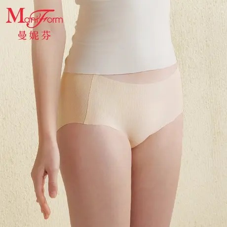 曼妮芬少女无痕中腰舒适透气抗菌全棉内裆女童内裤二三阶段商品大图