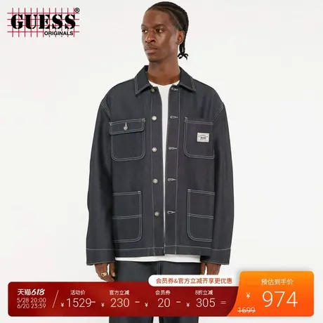 GUESSOriginals25年新款春季男士百搭牛仔夹克外套-M5RG79D5L40商品大图
