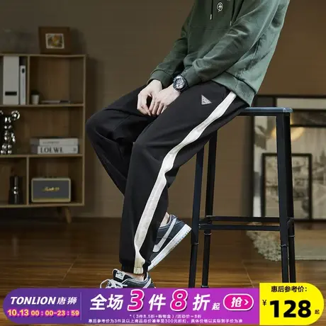 唐狮2023秋季新款运动裤男士束脚裤卫裤宽松休闲裤子男潮牌图片
