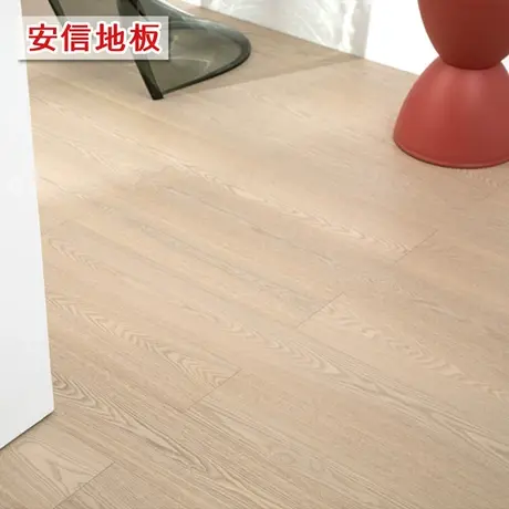 安信白蜡木白蜡米灰新三层实木复合锁扣地板E0级地暖适用厂家直销图片