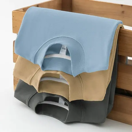 380g重磅半高领打底衫内搭长袖t恤男秋冬季加厚款中领纯色秋衣服商品大图