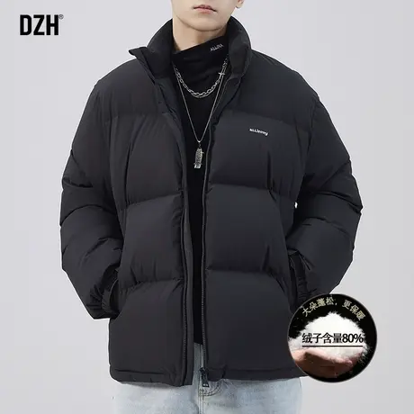 男士防寒面包羽绒服男潮牌冬季加厚男装2024新款立领外套百搭上衣图片