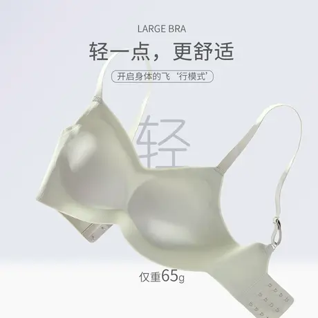 芬怡无痕小胸聚拢内衣女薄款无钢圈百搭懒人文胸大胸显小EV085图片