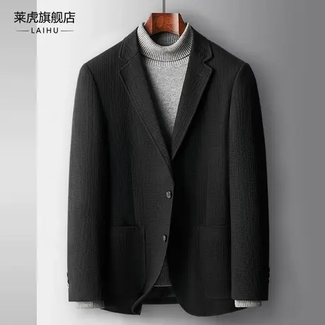 秋冬季休闲小西服上衣新款商务百搭帅气青年时尚男士单件西装外套商品大图
