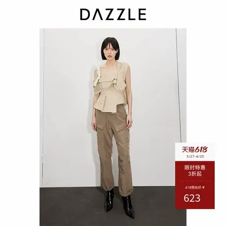 DAZZLE地素奥莱 背心吊带春夏女装立裁拼接上衣图片
