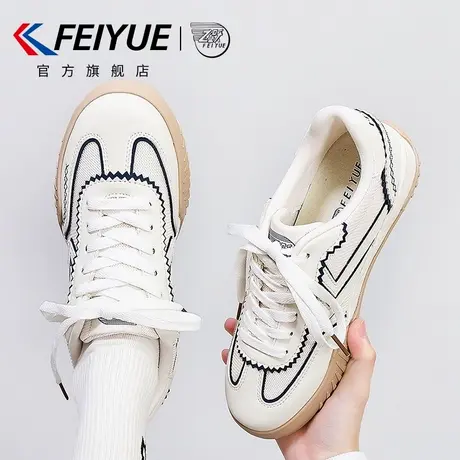 feiyue/飞跃女鞋德训鞋女2025春夏季新款网面透气板鞋子休闲百搭商品大图