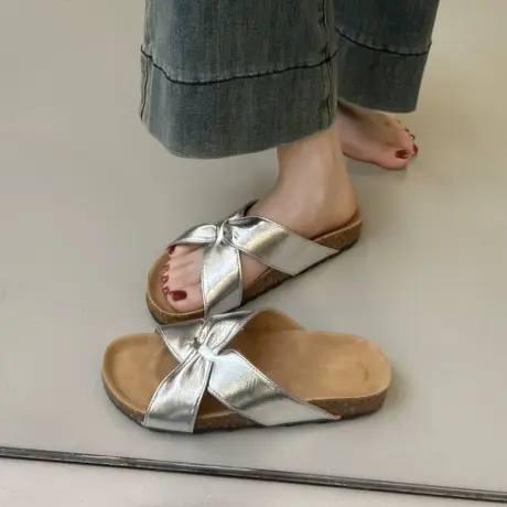 厚底百搭凉拖鞋女2025年夏季新款外穿配裙子拖鞋沙滩法式气质凉鞋图片