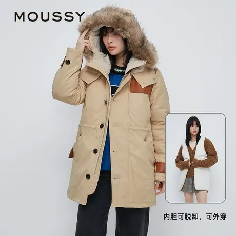 MOUSSY 春季新品两件套可收腰经典N3B连帽派克服女028GA230-5540图片