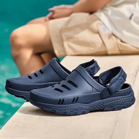Skechers斯凯奇男鞋2024新款运动沙滩鞋透气舒适轻质吸震凉鞋拖鞋商品大图