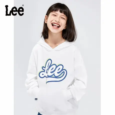 Lee套头卫衣女童2025春秋季纯棉新款流休闲中大童男女连帽上衣图片