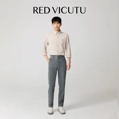 VICUTU威可多男士长裤日常舒适休闲裤子时尚百搭易打理新款牛仔裤图片