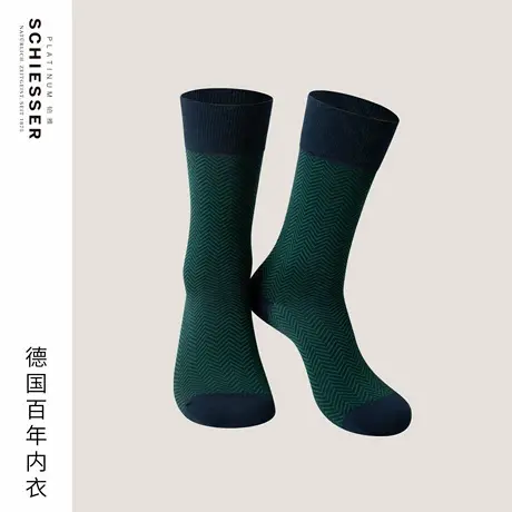SCHIESSER舒雅铂雅欧洲进口25年早秋新品男士棉质透气高筒袜子商品大图