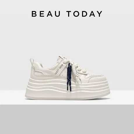 【佳雪佳敏】BeauToday挂饰厚底休闲板鞋商品大图
