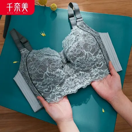 千奈美束胸内衣大胸显小缩胸神器无钢圈内衣女薄款文胸收副乳胸罩图片