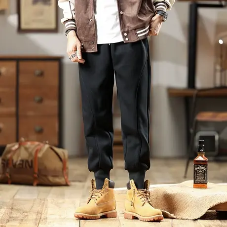 潮流男款裤子时尚潮牌百搭大码男士休闲裤宽松时尚百搭工装裤商品大图