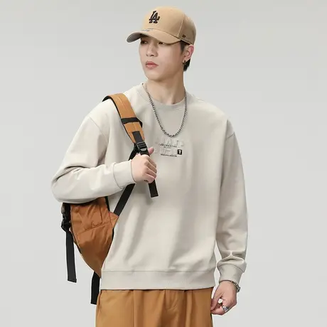 秋季男装青少年重磅卫衣百搭潮流男士卫衣百搭高档男士潮流卫衣图片