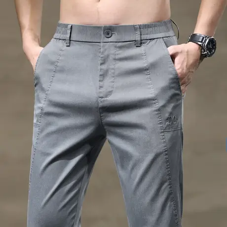 夏季薄款百搭西装西裤男装通勤冰丝休闲裤男裤子上班工作男士夏裤商品大图