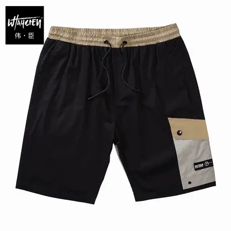 伟臣潮牌大码男装夏季轻薄休闲短裤男胖子加肥加大宽松工装五分裤商品大图