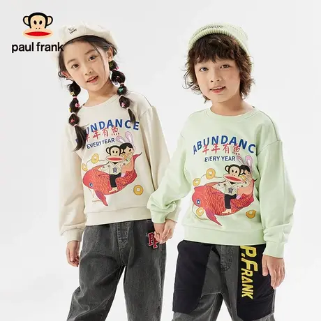 大嘴猴童装儿童春秋卫衣男童圆领2023新款女童中大童洋气套头上衣商品大图