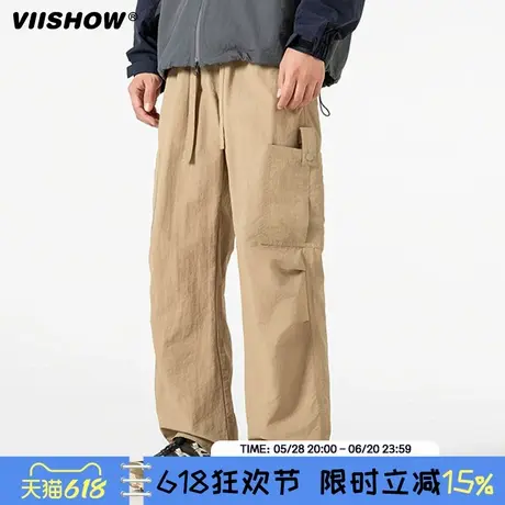 VIISHOW户外软壳冲锋裤男2025春季防风防寒登山裤防水徒步长裤子商品大图