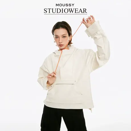 STUDIOWEAR x MOUSSY 新品中性户外风抽绳连帽外套028HSA30-0771商品大图