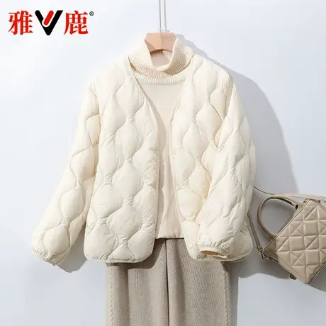 雅鹿2024新款轻薄羽绒服内胆女内穿短款流行小个子韩版时尚外套潮图片